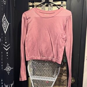 No Boundaries Pink Long Sleeve Tee